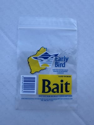 Beach Worms frozen bait — Earlybird Bait Western Australia