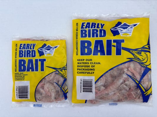 Coral Prawns frozen bait — Earlybird Bait Western Australia